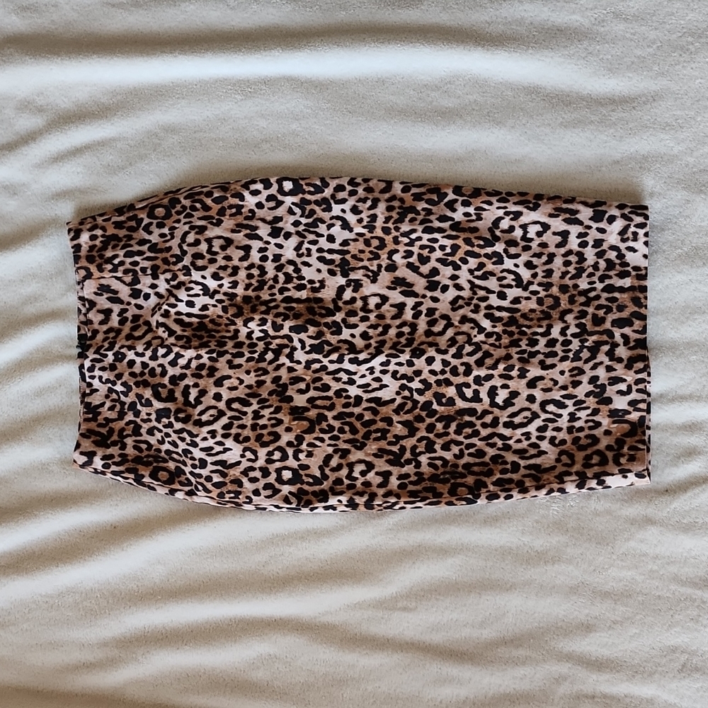 Leopard Pencil Skirt